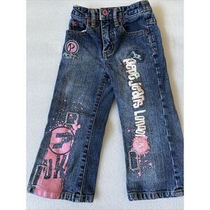 Pepe Jeans London Girls Jeans‎ Size 2T Y2K Vintage Punk Old School